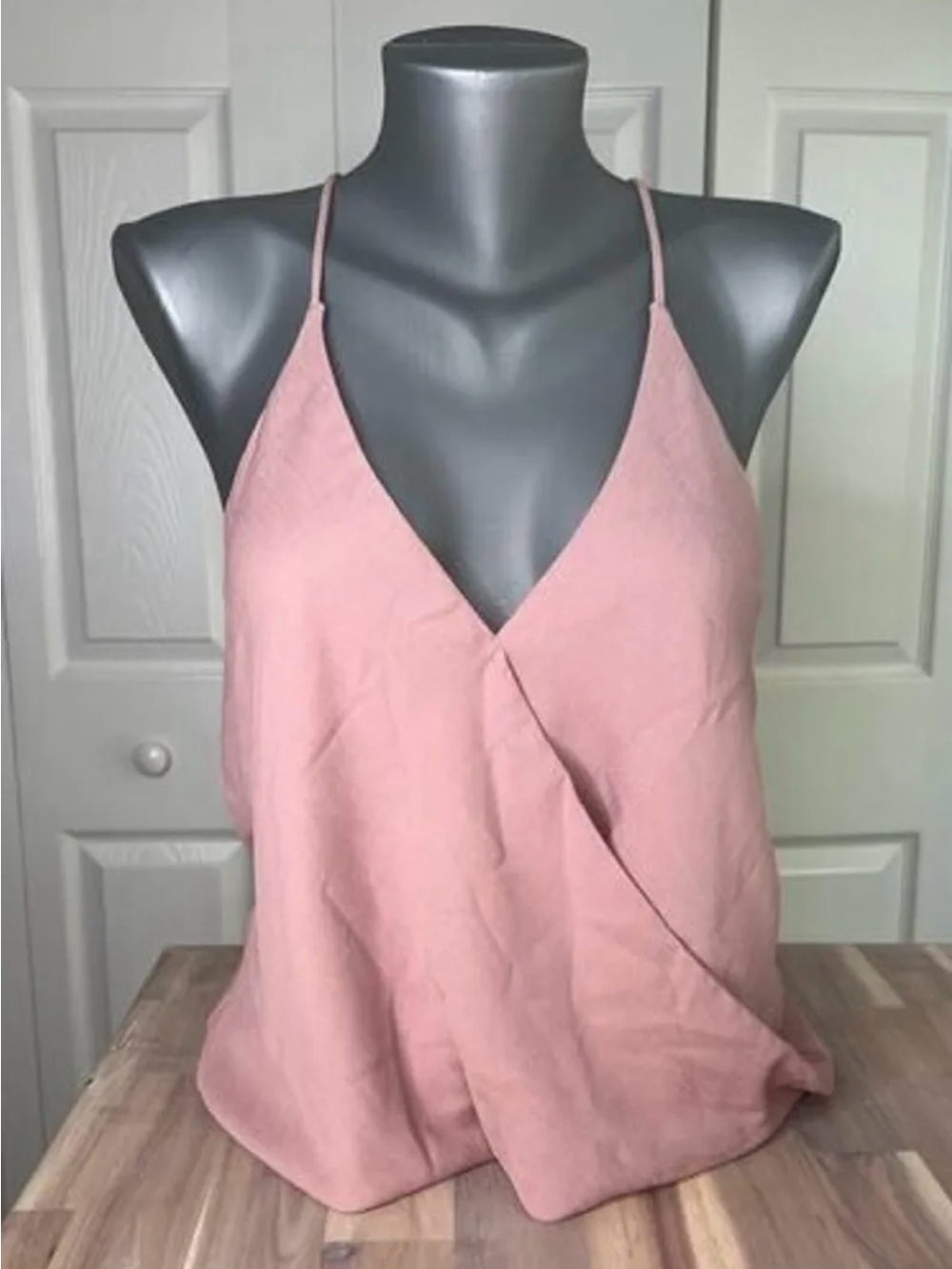 Sadie & Sage Light Pink Mauve Going Out Sleeveless Tank Top Blouse